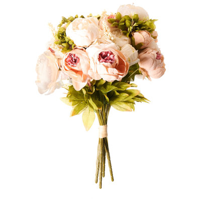 Fabric Peony Arrangement