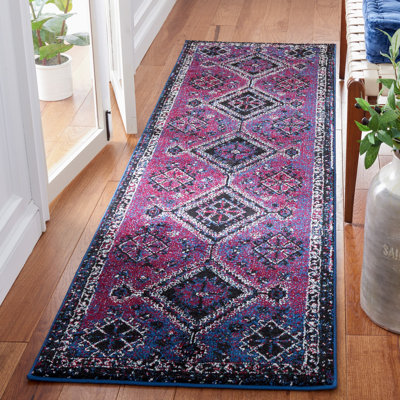 Tapis mauve / noir Drummans Southwestern