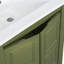 Ensemble de meuble-lavabo charmant avec lavabo en céramique de qualité supérieure et tablette réglable