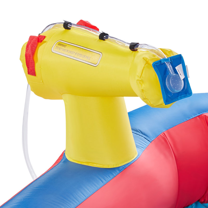 Banzai Hydro Blast Inflatable Water Park with Blue and Red Slides