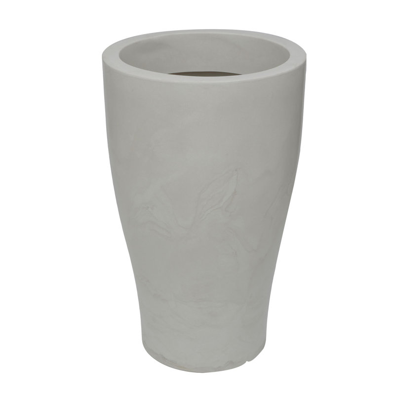 Ludean ECOBO EcoFriendly Round Pot Planter, Milano IndoorOutdoor use, Four season Use, 30.3" H x 18.5" W x 18.5" D
