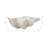 Decorative Bowl Resin Polyresin Wavy Shell Design Coastal Style for Home Office Bedroom Living Room Centerpiece Display - 5" Ivory & Tan