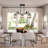 3-Light Dimmable Modern Linear Bird Chandelier