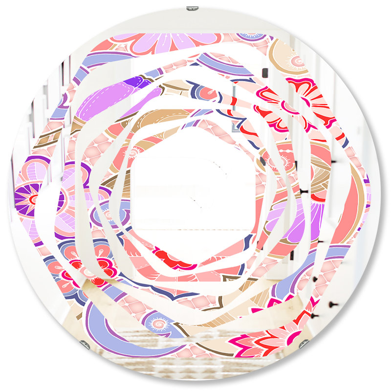 Miroir mural Whirl Floral Botanical, H 31,5 po x l po