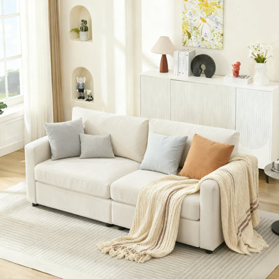 Wauseon 79.6"  Upholstered Sofa Chenille Modern Couch