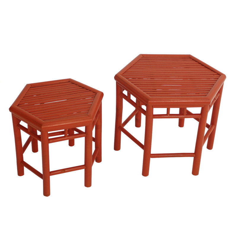 Drakes Nesting Tables, Red