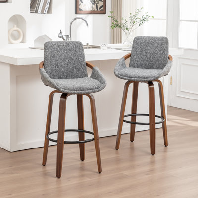 Swivel Upholstered Counter Stool