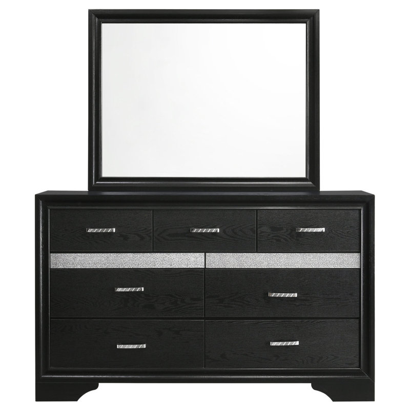 Commode 7 tiroirs avec miroir Annie