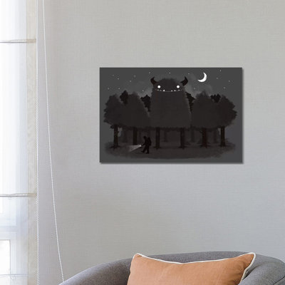 Monster Hunting by Michael Buxton - Wrapped Canvas Print