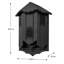 Abri de chauve-souris en bois 3 chambres