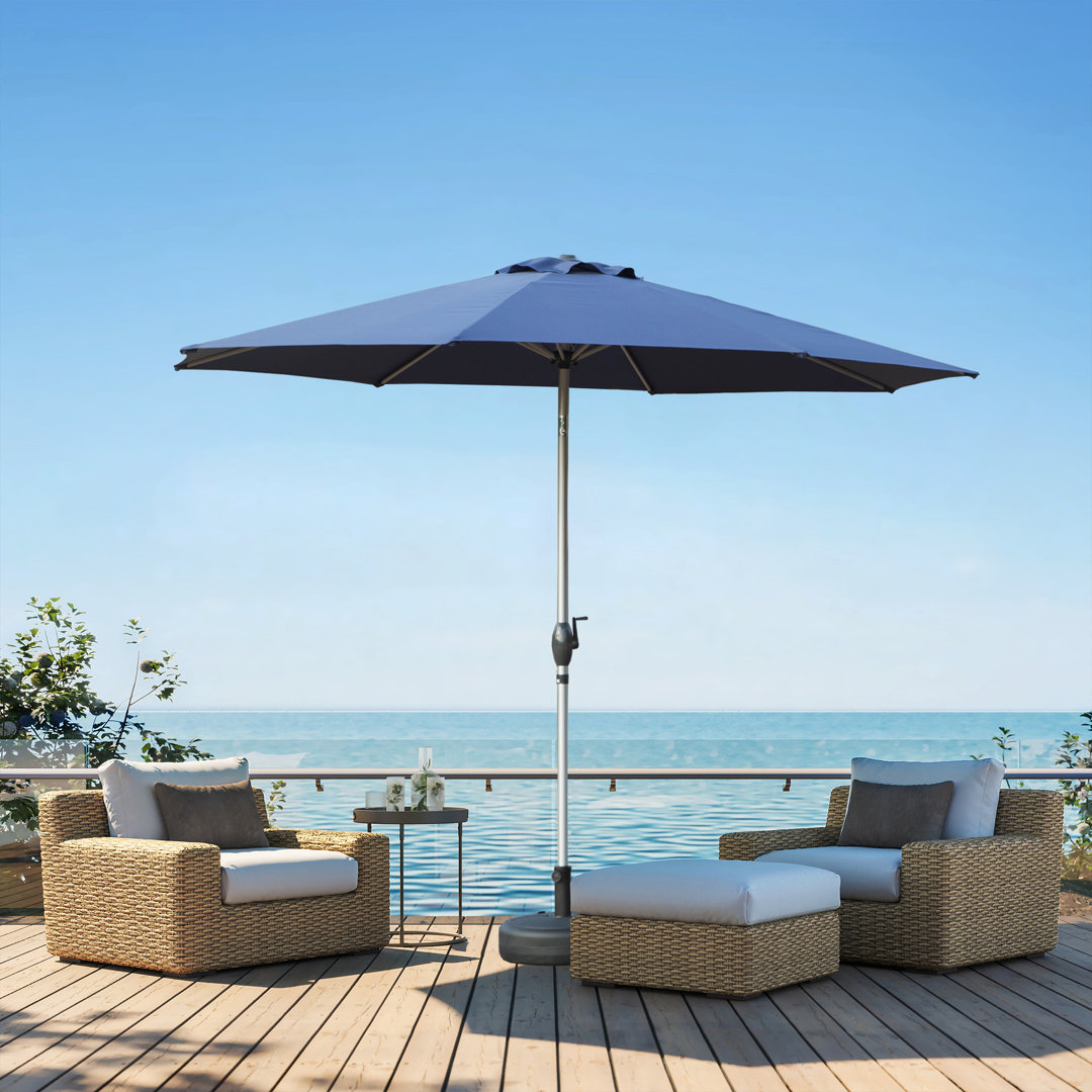 Shinobu 118'' Market Umbrella Arlmont & Co. Fabric 