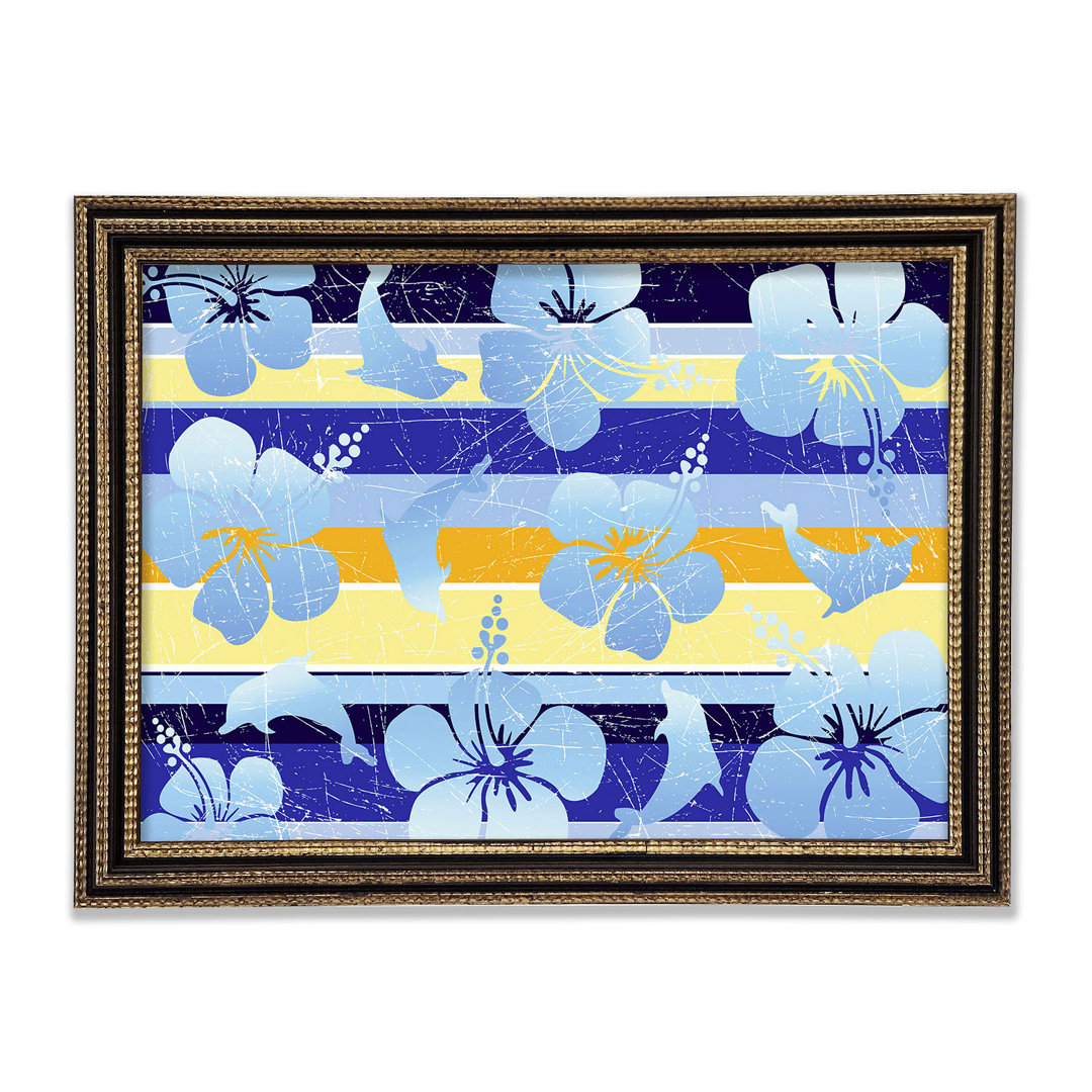 Gerahmtes Wandbild Flowering Horizontal