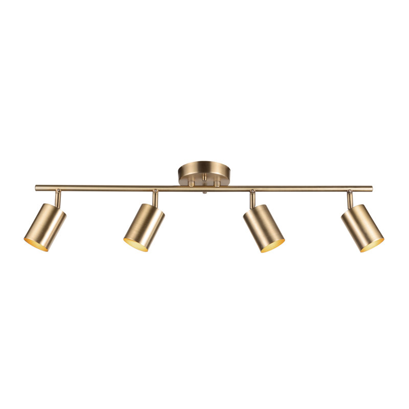 Pratt 30'' Matte Brass 4-Light Track Lighting Fixture