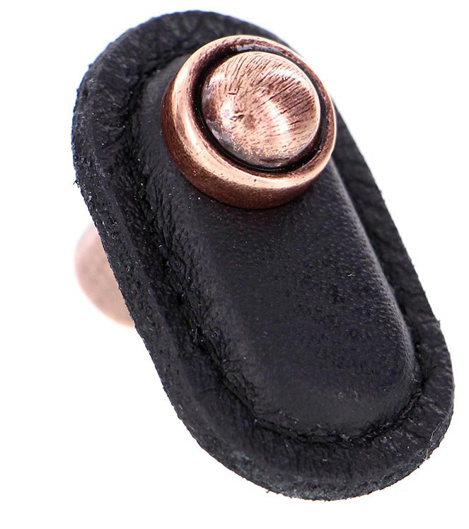 Sanzio Novelty Knob, Black, Antique Copper