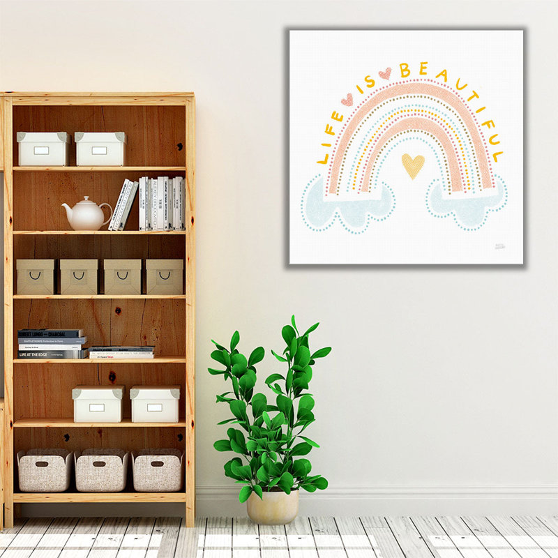 «Life is Beautiful», reproduction d'art sur toile, H 20 po x l 20 po