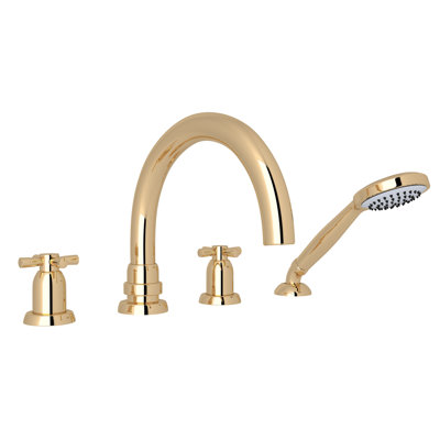 Holborn™ Double Handle Deck Mounted Roman Tub Faucet