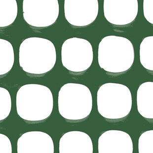 48'' H x 0.5'' W Green Polyethylene Plastic Fencing