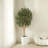 Adcock Artificial Olive Tree with Decorative Pot, UV Resistant Faux Olive Tree with Natural Trunk-1799478850-1799478851