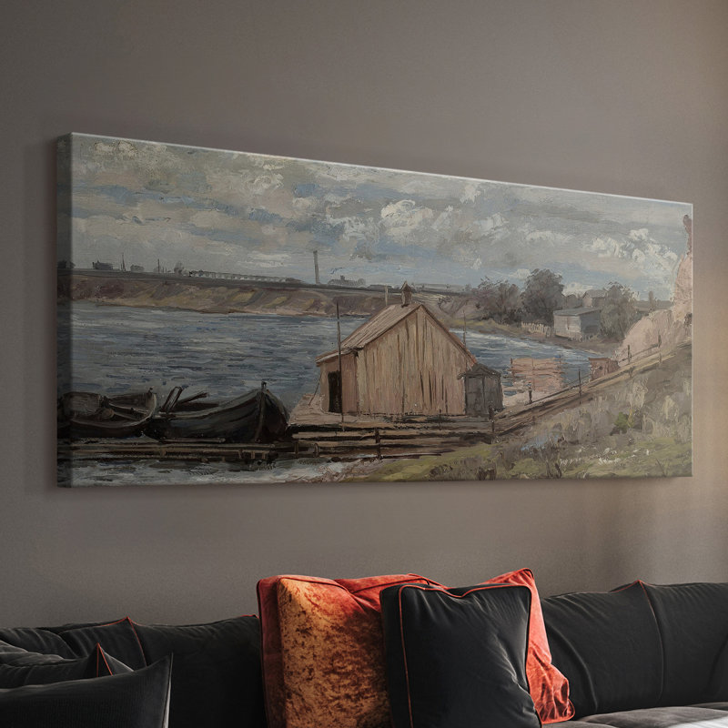 Série paysage - CDXC - Toile tendue avec châssis - Prêt à accrocher, H 12 po x l 30 po