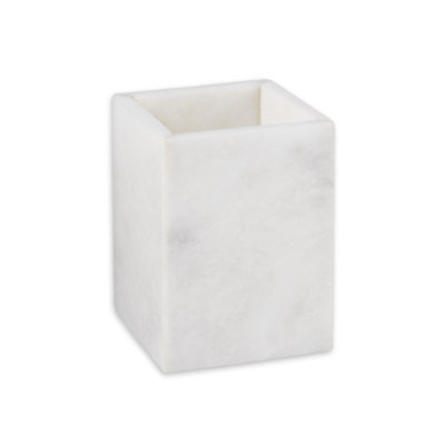 Atticus Bath Tumbler in White