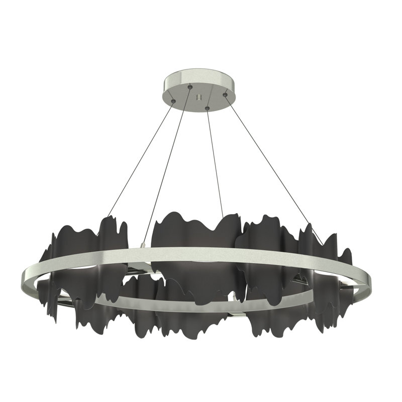 Hildene 1 - Light Unique Geometric LED Pendant, Black, Sterling