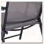 Ensemble de 2 chaises de patio pliantes Outsunny avec filet respirant et structure en acier thermolaqué