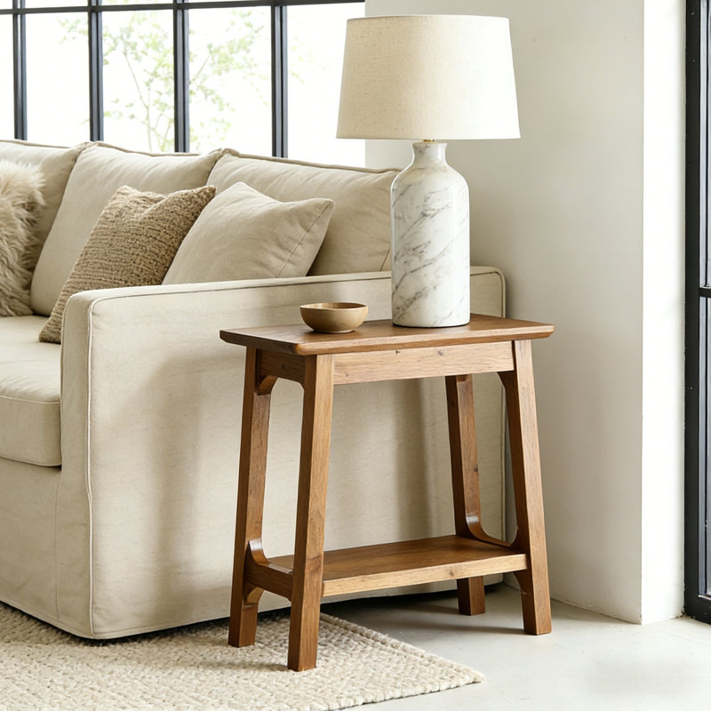Solid Wood End Table, 1