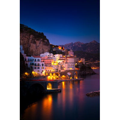 Amalfi Cityscape, Italy - Wrapped Canvas Print