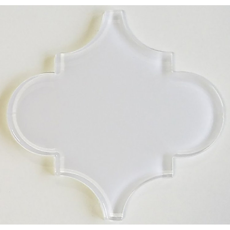 Genoa 6" x 6" Glass Wall Tile, Pearl