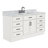 Tidworth 66'' Solid Wood Single Bathroom Vanity with 1.5'' Carrara Marble Top-91360833-119088805
