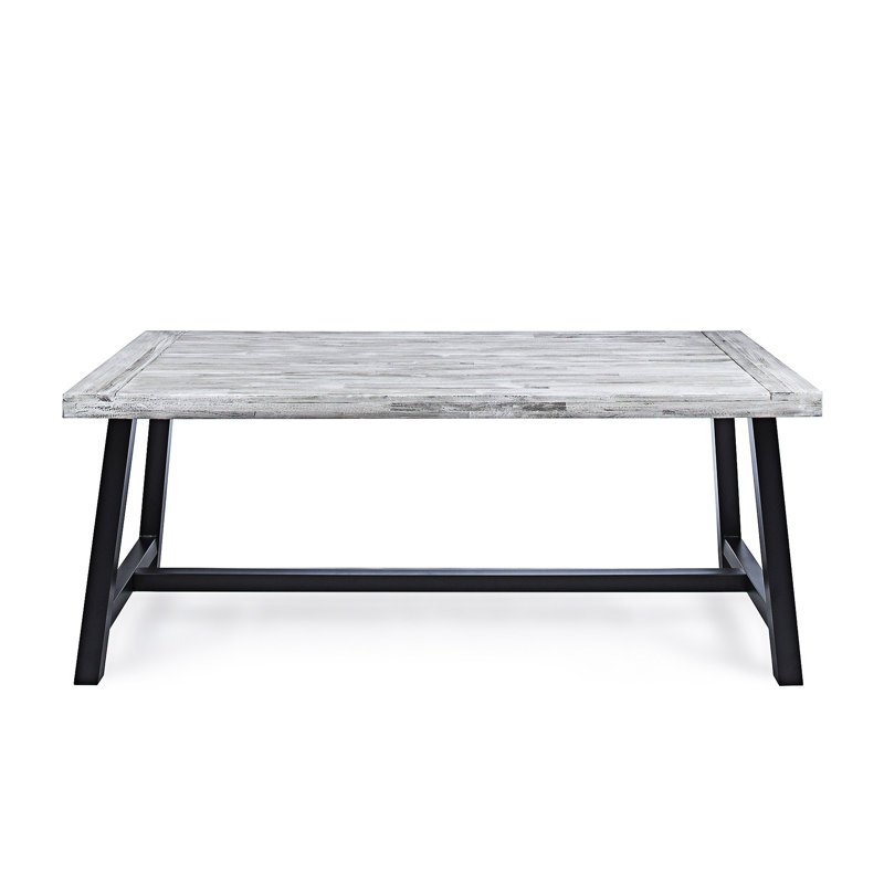 Outdoor Wood Dining Table, Gray