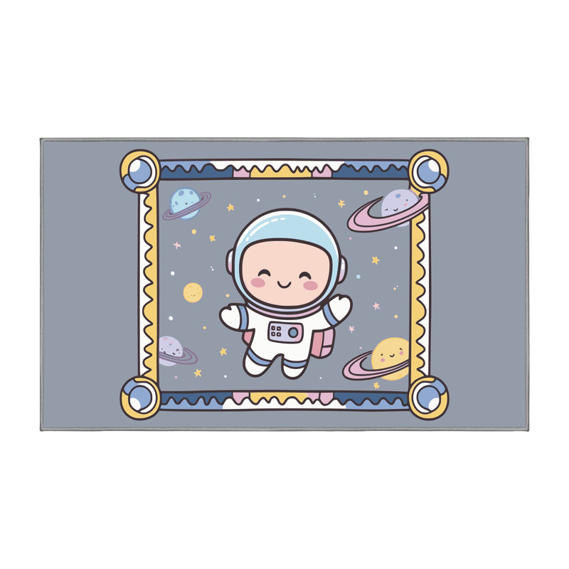 Tapis pour enfants Zoomie, Rectangulaire 7 pi x 10 pi