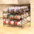 Syreeta 16" x 12.5" x 10" Wire Rack for Countertop Use with 3 Open Shelves, Black