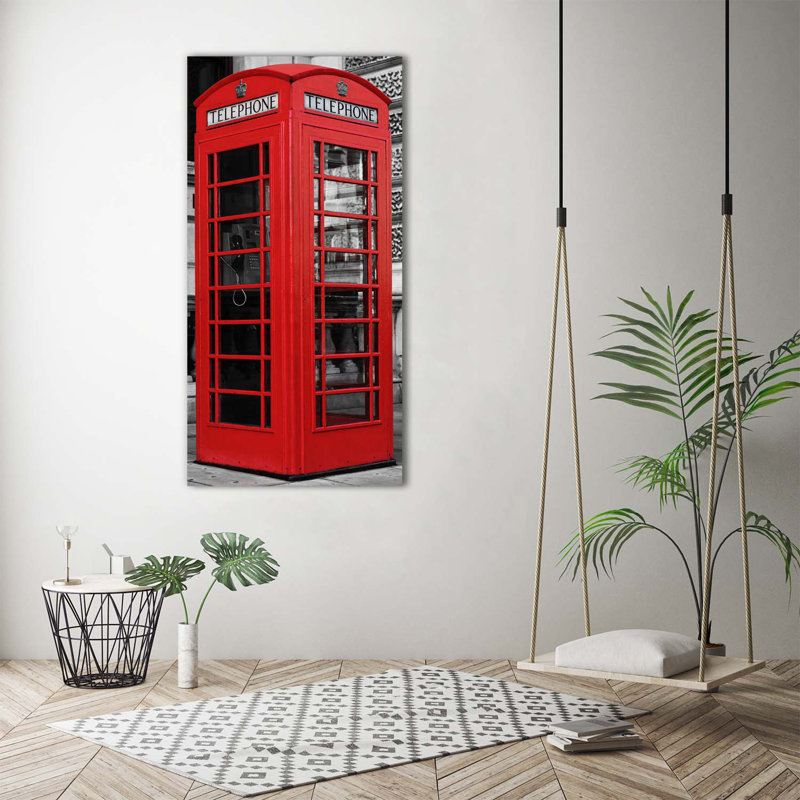 Telephone Booth - Wrapped Canvas Print