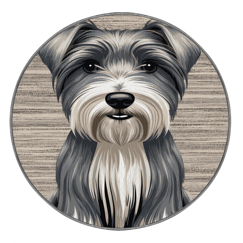  Tapis lavable soyeux Terrier Dogs, Tapis de couloir 2 pi x 5 pi
