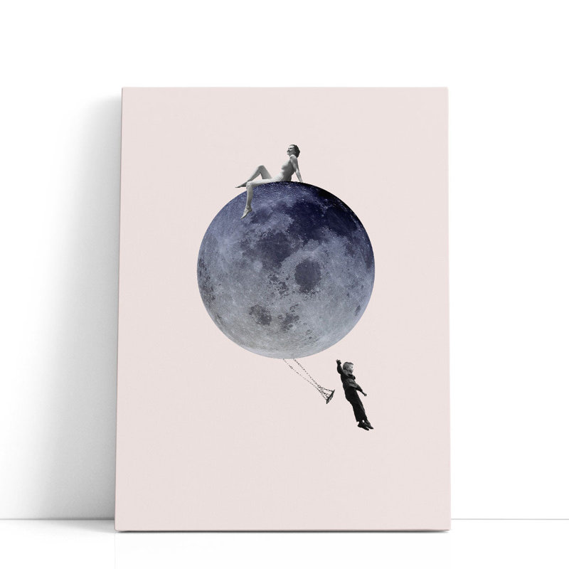 Moon Jump - reproduction d'art sur toile, H 24 po x l 18 po