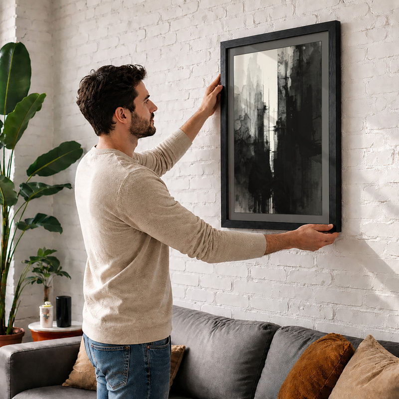 Urban Alleyway Industrial - Framed Print, A4 - 29.7 x 21.0 cm, White