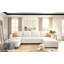 Grand canapé modulaire moderne, canapé modulaire en U avec fonction de rangement, canapé-lit de 123 po avec repose-pieds, méridienne modulaire à 6 places pour le salon, chenille