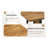 Ensemble de table et de chaises Ensemble de table de salle à manger en bois aggloméré texturé 67 po x 36 po avec chaises en tissu brun. Autocollant MDF, autocollant texturé de couleur bois, pieds de chaise de salle à manger en C noir, convient à la-1852010639