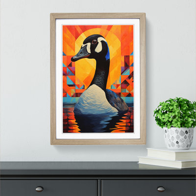 Goose Constructivism Art - Framed Print