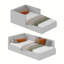 Lit de jour simple avec tête de lit pour chambre à coucher, chambre d'amis-1397690352