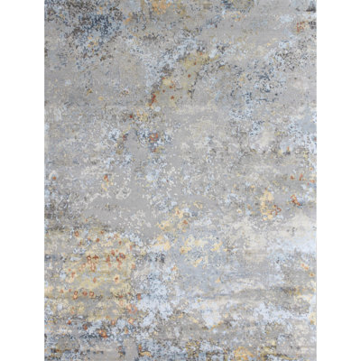Abstract Area Rug in Beige