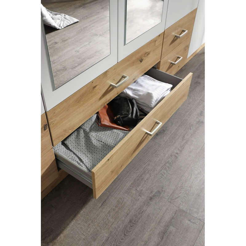 Gamma 6 Door Wardrobe, White/Oak