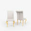 Chaise rembourrée en polyuréthane moderne avec dossier rayé-106838273