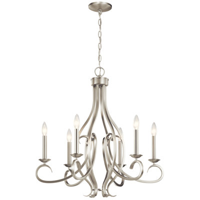 6 - Light Dimmable Classic / Traditional Chandelier