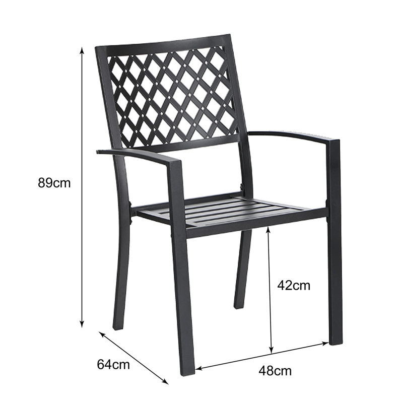Jacquetta Metal Outdoor Lounge Chair