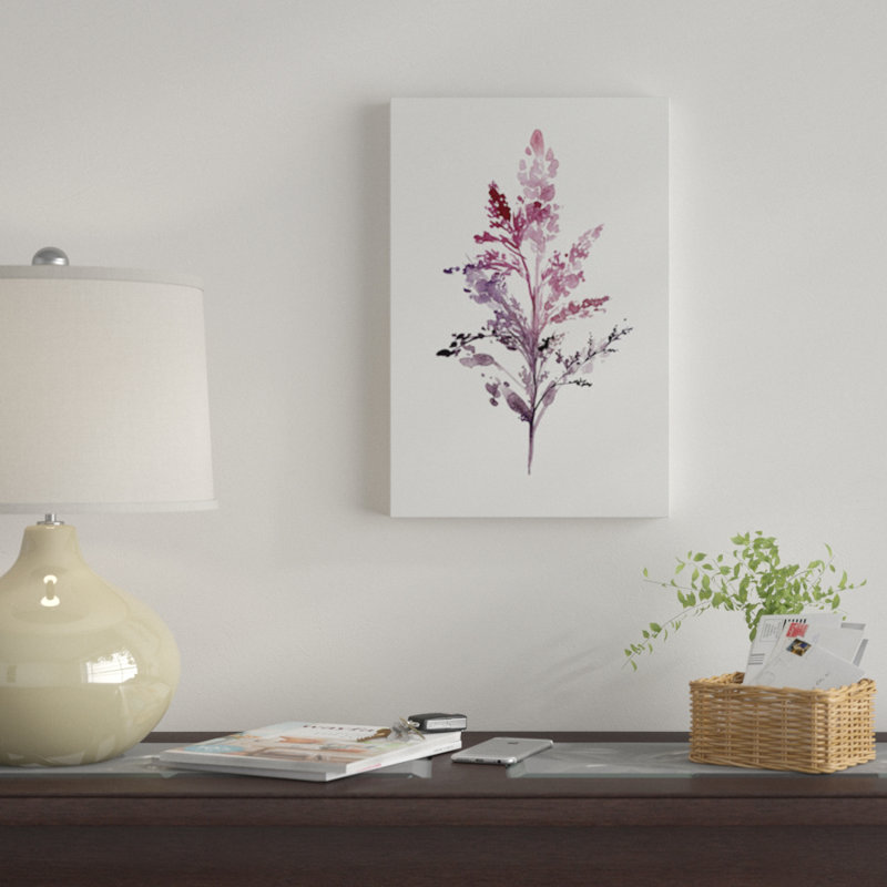 « botanique ii », impression sur toile, H 12 po x l 8 po x P 0,75 po, Toile tendue, Pas de tapis