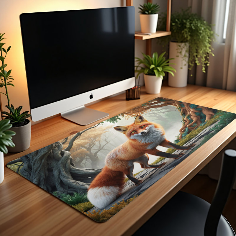 Polyester Desk Pad, 14.4x12.1