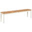 163 cm W Acacia Steel and Solid Wood Garden Bench