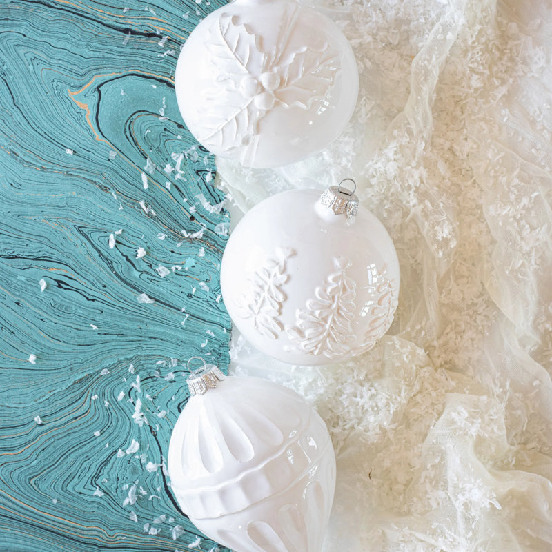 Lastra 4'' Handmade Terra Bianca Ornament
